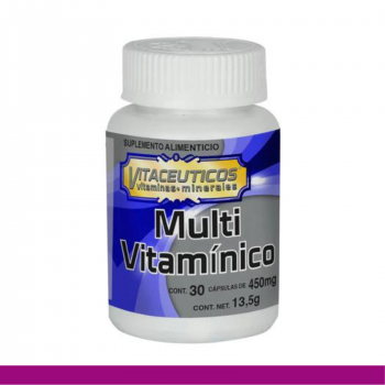 CAPS.D. MULTIVITAMINICO VITACEUTICOS®FCO. DE 30