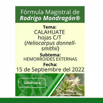 Fórmula del día 15 de Septiembre del 2022 CALAHUATE