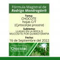 Fórmula del día 16 de Septiembre del 2022 CHOCOTE / LLAGAS EN LA BOCA O MUCOSITIS POR QUIMIOTERAPIA