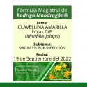Fórmula del día 19 de Septiembre del 2022 CLAVELINA AMARILLA / VAGINITIS POR INFECCIÓN