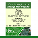 Fórmula del día 26 de Septiembre del 2022 DÓLAR / DOLOR DE PECHO INTERMITENTE