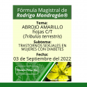 Fórmula del día 03 de Octubre del 2022 ABROJO AMARILLO / TRASTORNOS SEXUALES EN MUJERES CON DIABETES