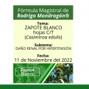 Fórmula del día 11 de Noviembre del 2022 ZAPOTE BLANCO / DAÑO RENAL POR HIPERTENSIÓN