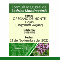 Fórmula del día 23 de Noviembre del 2022 ORÉGANO DE MONTE / ENTERITIS