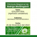 Fórmula del día 26 de Diciembre del 2022 GOLDEN SEAL / RESFRIADO POR ENTEROVIRUS