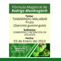 Fórmula del día 03 de Enero del 2023 TAMARINDO MALABAR / SOBREPESO Y RETENCIÓN DE LÍQUIDOS