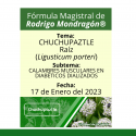 Fórmula del día 17 de Enero del 2023 CHUCHUPAZTLE / CALAMBRES MUSCULARES EN DIABÉTICOS DIALIZADOS
