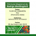 Fórmula del día 30 de Enero del 2023 FLOR DE CAMARÓN / NERVIOS EN EL ESTÓMAGO