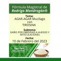 Fórmula del día 10 de Febrero del 2023 AGAR AGAR CON TIROSINA / DAÑO POR OBESIDAD A HUESOS Y ARTICULACIONES