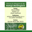 Fórmula del día 04 de Abril del 2023 SALGUERO / ARTRITIS REUMATOIDE EN LA COLUMNA VERTEBRAL