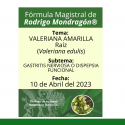 Fórmula del día 10 de Abril del 2023 VALERIANA AMARILLA / GASTRITIS NERVIOSA O DISPEPSIA FUNCIONAL