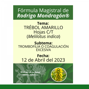 Fórmula del día 12 de Abril del 2023 TRÉBOL AMARILLO / TROMBOFILIA O COAGULACIÓN EXCESIVA