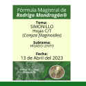 Fórmula del día 13 de Abril del 2023 SIMONILLO / HÍGADO LENTO