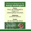 Fórmula del día 25 de Abril del 2023 PALO MARGARITA / GASTRITIS CRÓNICA