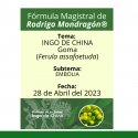 Fórmula del día 28 de Abril del 2023 INGO DE CHINA / EMBOLIA