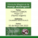 Fórmula del día 05 de Mayo del 2023 TOMILLO COMÚN / CALAMBRES MENSTRUALES