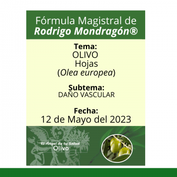 Fórmula del día 12 de Mayo del 2023 OLIVO / DAÑO VASCULAR