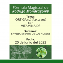 Fórmula del día 20 de Junio del 2023 ORTIGA CON VITAMINA D3/ENVEJECIMIENTO DE LOS HUESOS