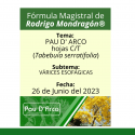 Fórmula del día 26 de Junio del 2023 PAU D' ARCO / VÁRICES ESOFÁGICAS