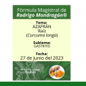 Fórmula del día 27 de Junio del 2023 AZAFRÁN / GASTRITIS