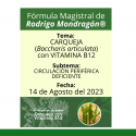 Fórmula del día 14 de Agosto del 2023 CARQUEJA CON VITAMINA B12 / CIRCULACIÓN PERIFÉRICA DEFICIENTE