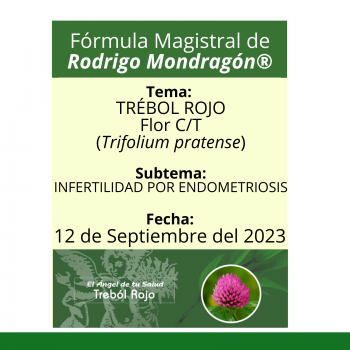 Fórmula del día 12 de Septiembre del 2023 TRÉBOL ROJO / INFERTILIDAD POR ENDOMETRIOSIS