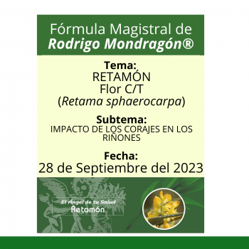 Fórmula del día 28 de Septiembre del 2023 RETAMÓN / IMPACTO DE LOS CORAJES EN LOS RIÑONES