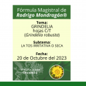 Fórmula del día 20 de Octubre del 2023 GRINDELIA / LA TOS IRRITATIVA O SECA