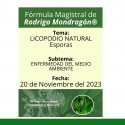 Fórmula del día 20 de Noviembre del 2023 LICOPODIO NATURAL / ENFERMEDAD DEL MEDIO AMBIENTE