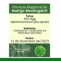 Fórmula del día 12 de Diciembre del 2023 AFA ALGA / CANSANCIO Y DEBILIDAD EN PERSONAS MAYORES