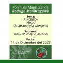 Fórmula del día 14 de Diciembre del 2023 PINGÜICA / QUILURIA U ORINA LECHOSA