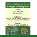 Fórmula del día 01 de Enero del 2024 TÉ TRIQUI / INSUFICIENCIA OVÁRICA PRIMARIA O FALLA OVARICA PREMATURA