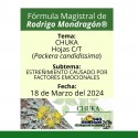 Fórmula del día 18 de Marzo del 2024 CHUKA / ESTREÑIMIENTO CAUSADO POR FACTORES EMOCIONALES