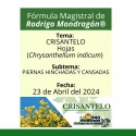 Fórmula del día 23 de Abril del 2024 CRISANTELO / PIERNAS HINCHADAS Y CANSADAS