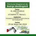 Fórmula del día 29 de Mayo del 2024 ALFA LINOLEICO CON VITAMINA A / TROMBOCITOPENIA O DEFICIENCIA DE PLAQUETAS