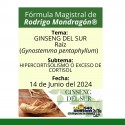 Fórmula del día 14 de Junio del 2024 GINSENG DEL SUR / HIPERCORTISOLISMO O EXCESO DE CORTISOL