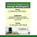 Fórmula del día 12 de Julio del 2024 CLOROFILA NATURAL/CONGESTIÓN DEL SISTEMA LINFÁTICO U OBSTRUCCIÓN DE GANGLIOS