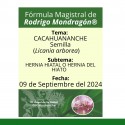 Fórmula del día 09 de Septiembre del 2024 CACAHUANANCHE/HERNIA HIATAL O HERNIA DEL HIATO