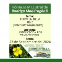 Fórmula del día 23 de Septiembre del 2024 TORMENTILLA/INTOXICACIÓN POR MEDICAMENTOS