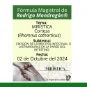 Fórmula del día 02 de Octubre del 2024 MIRÍSTICA /EROSIÓN DE LA MUCOSA INTESTINAL