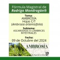 Fórmula del día 09 de Octubre del 2024 AMBROSÍA/ASCARIDIASIS O LOMBRICES INTESTINALES