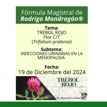 Fórmula del día 19 de Diciembre del 2024 TRÉBOL ROJO/INFECCIONES URINARIAS EN LA MENOPAUSIA