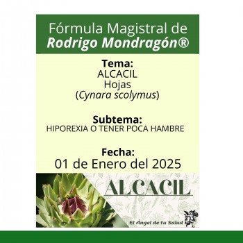 Fórmula del día 01 de Enero del 2025 ALCACIL/HIPOREXIA O TENER POCA HAMBRE