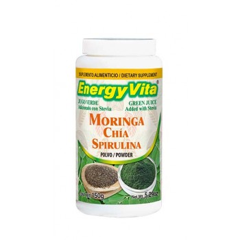 PVO.GNL. ENERGYVITA Moringa Chia y Spirulina FCO DE 150g